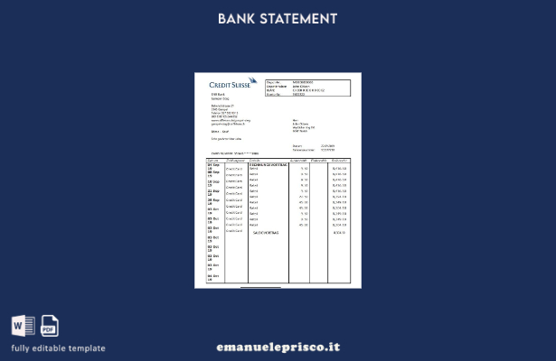stile verificato Modello in parole della prova dell'indirizzo della banca Svizze